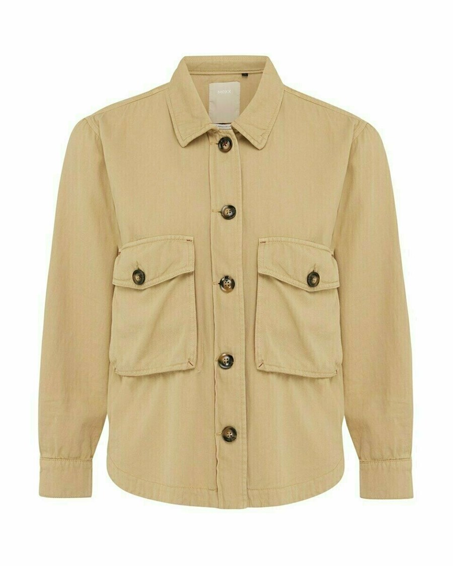 Mexx Twill jacket Dark Sand Beżowe | PTCJO9078