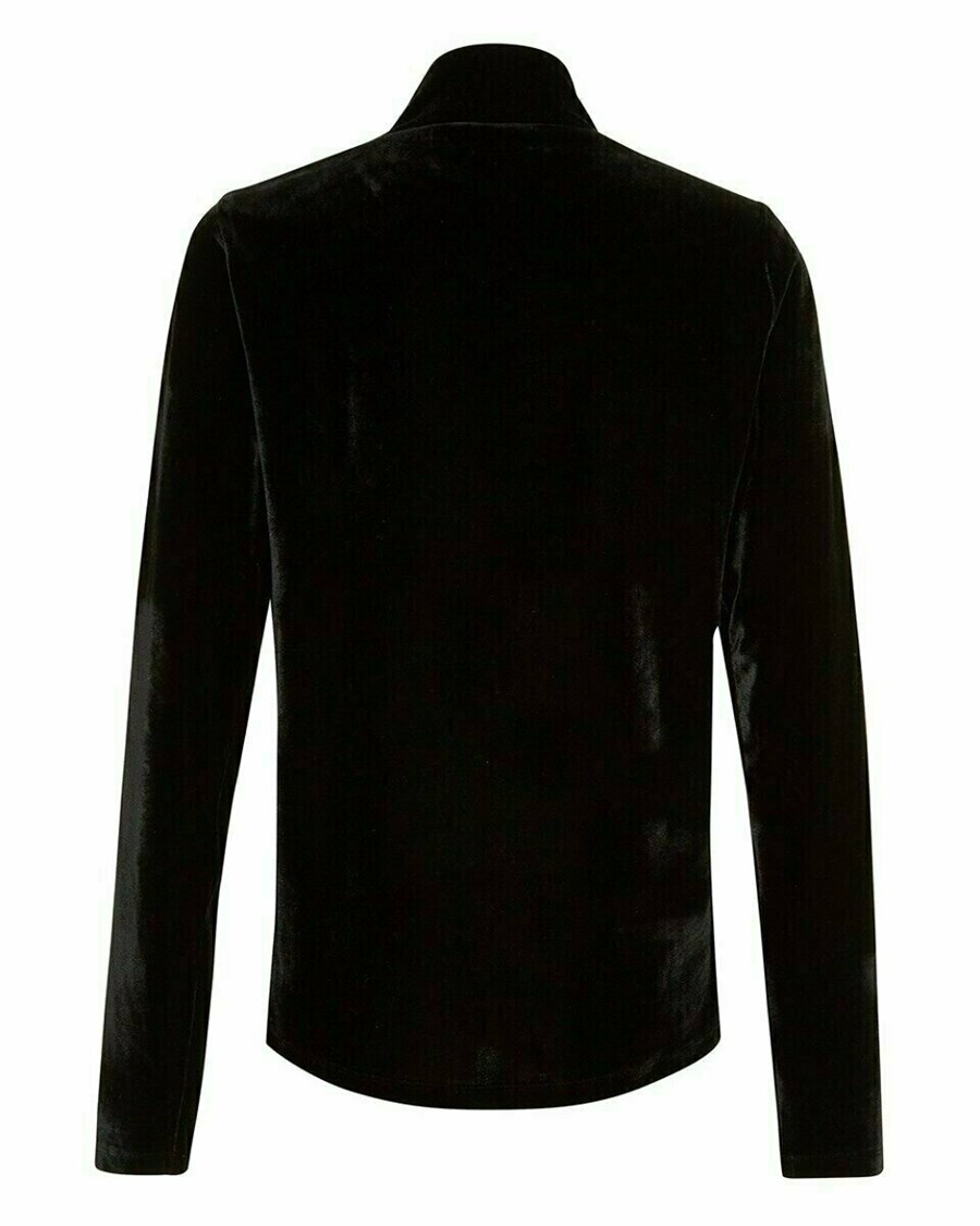 Mexx Velvet top Black Czarne | UBNAX4027