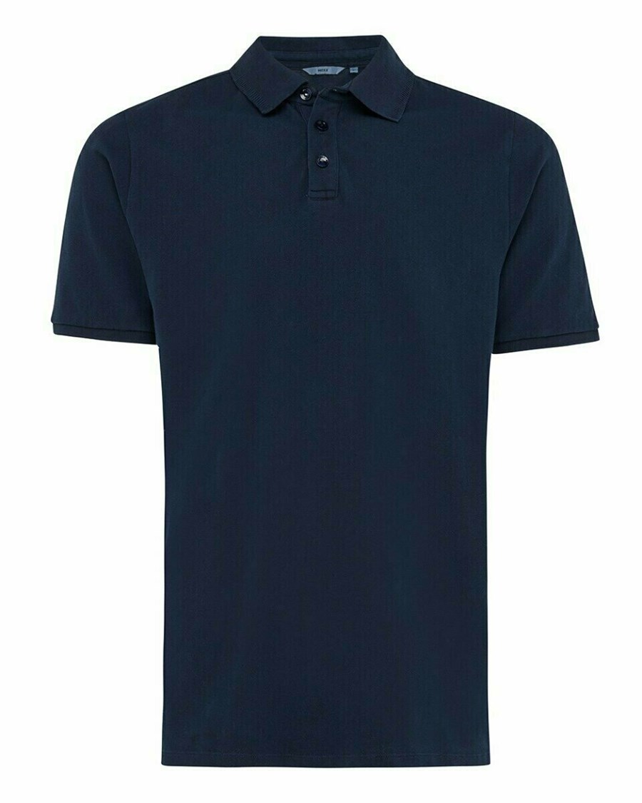 Mexx Washed polo Navy Niebieskie | GWIAB0632