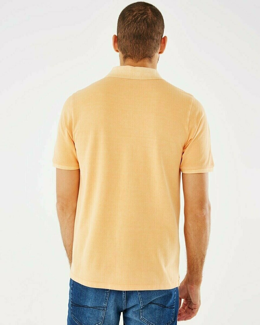 Mexx Washed polo Orange Pomarańczowe | DJGRK3649