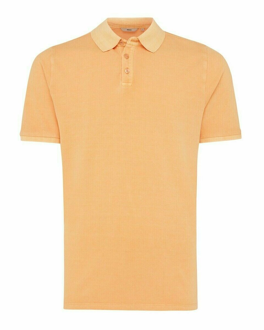 Mexx Washed polo Orange Pomarańczowe | DJGRK3649