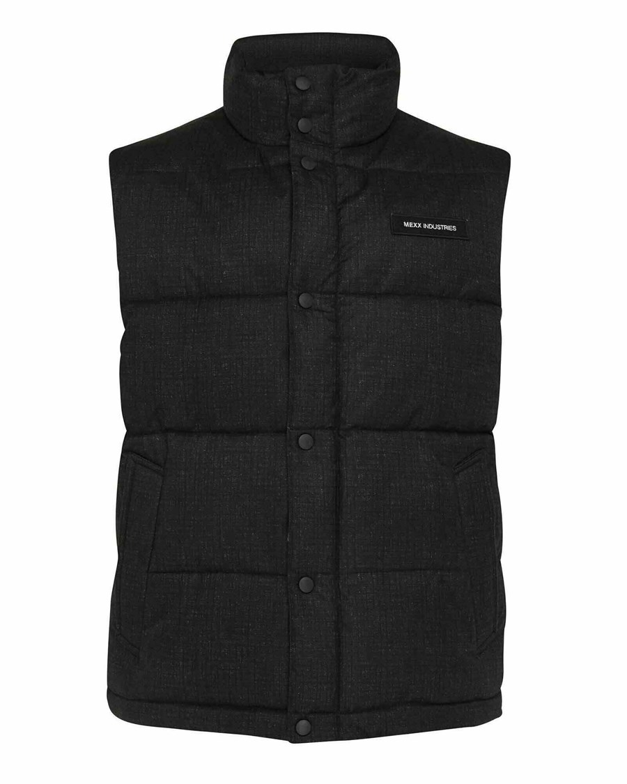 Mexx Watowany vest Black Czarne | PHGXB0821