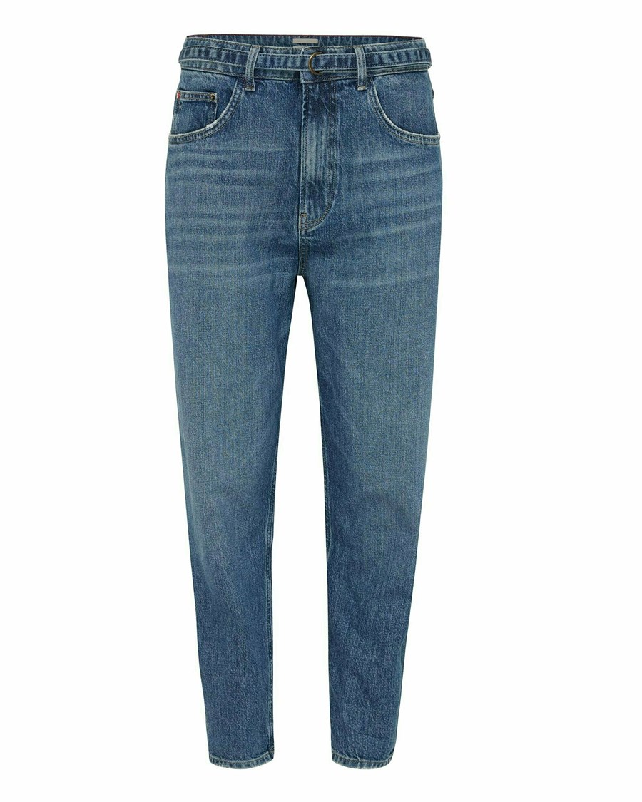 Mexx XANTHE High waist/ Mom jeans Crown Blue Niebieskie | ZHXAP8527
