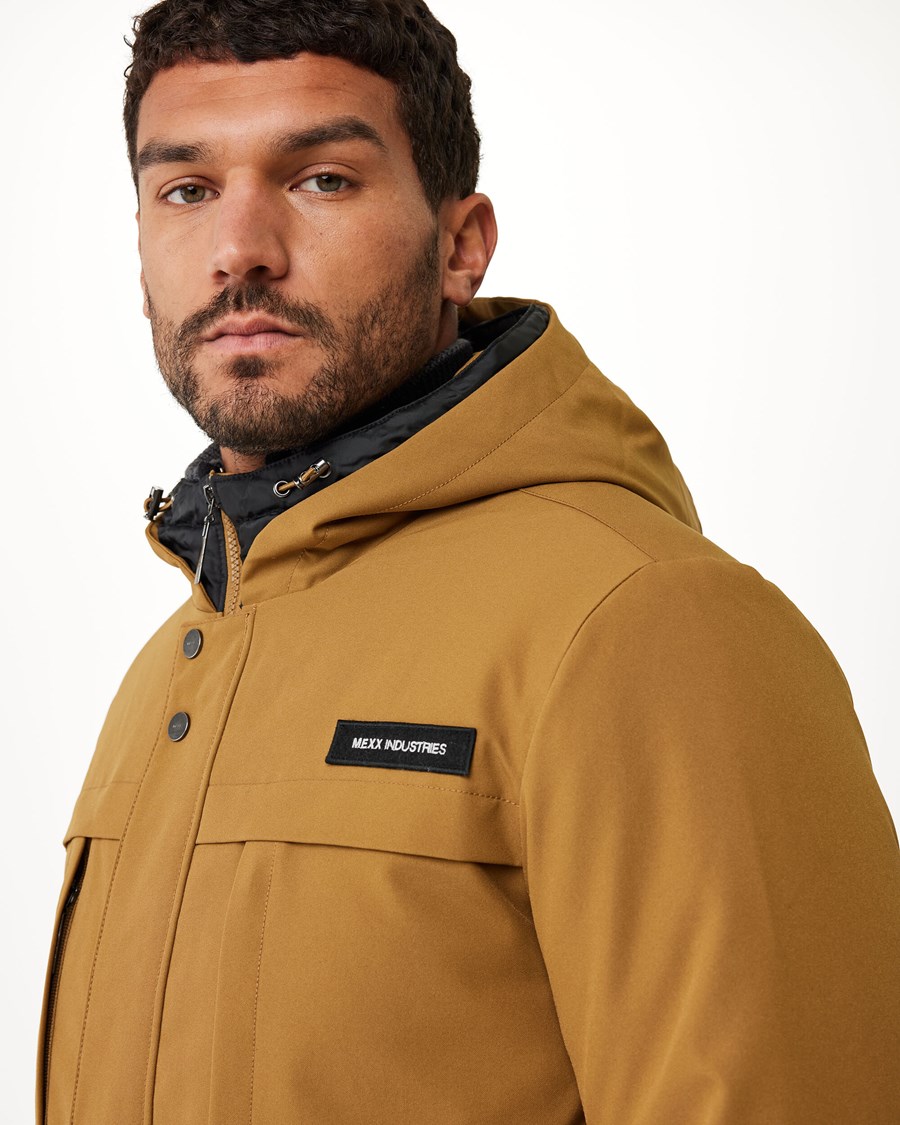 Mexx Zakapturzony parka Golden Brown Brązowe | PDICY7380