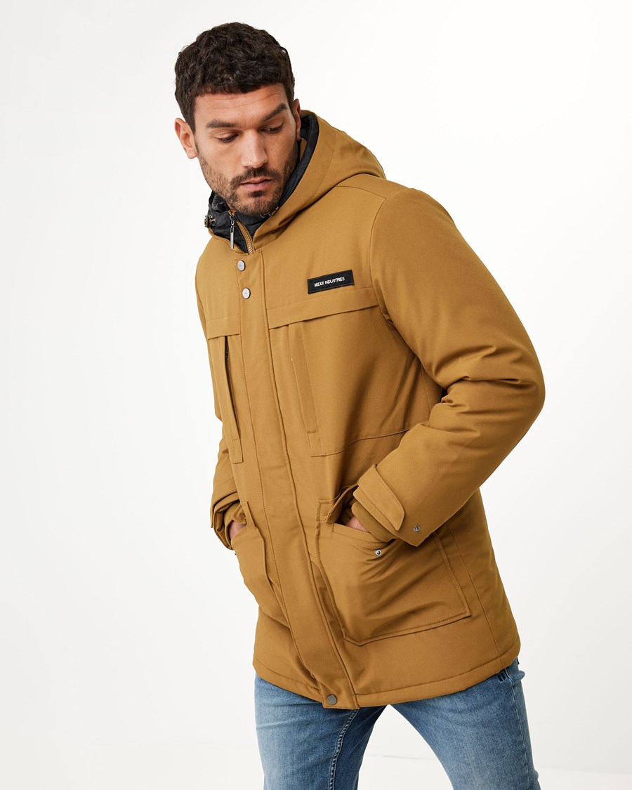 Mexx Zakapturzony parka Golden Brown Brązowe | PDICY7380