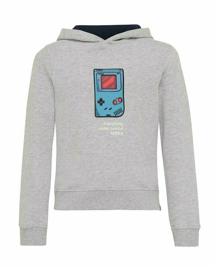 Mexx Zakapturzony sweater Grey Melee Szare | JAYQC2850