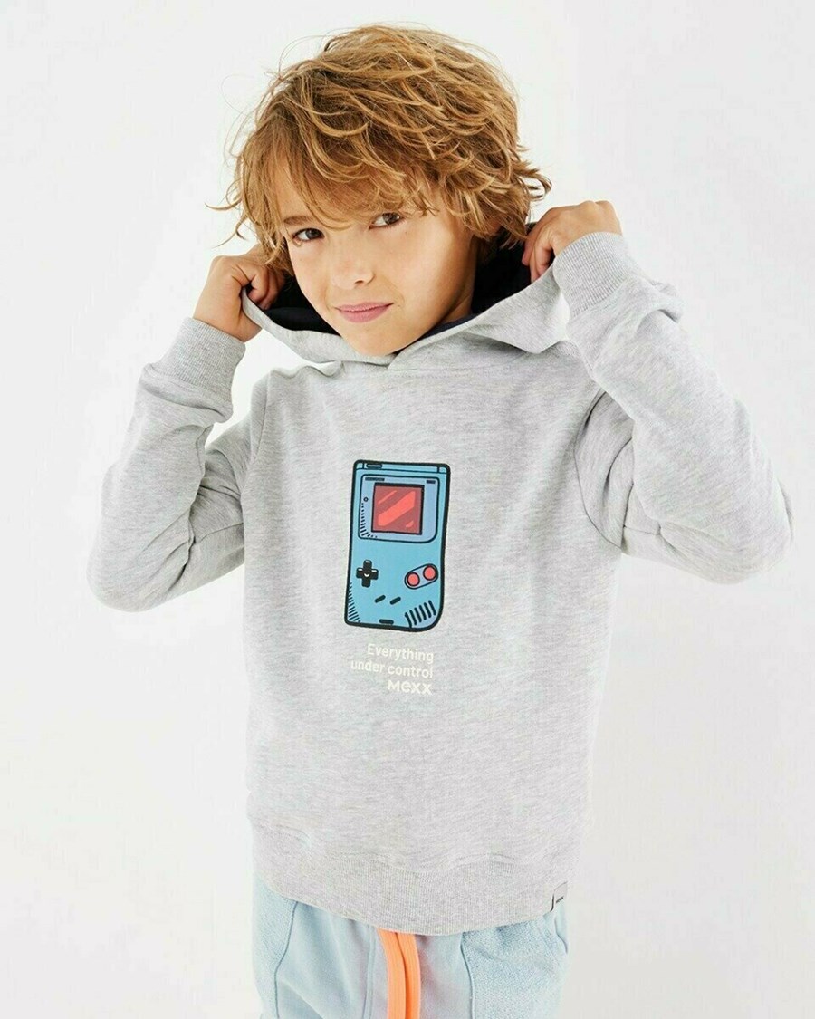 Mexx Zakapturzony sweater Grey Melee Szare | JAYQC2850
