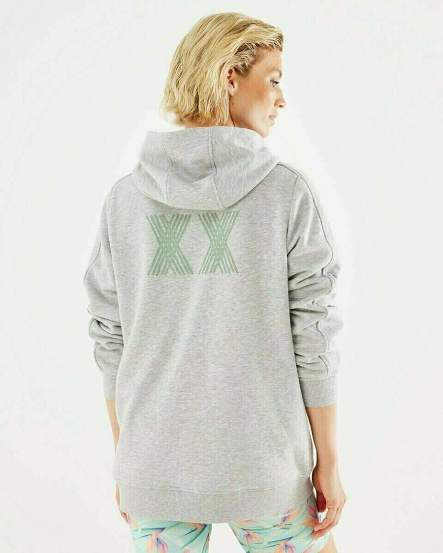 Mexx Zakapturzony sweater Grey Melee Szare | OMPFB4820