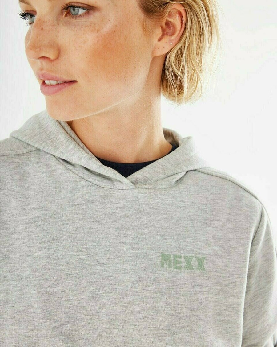 Mexx Zakapturzony sweater Grey Melee Szare | OMPFB4820
