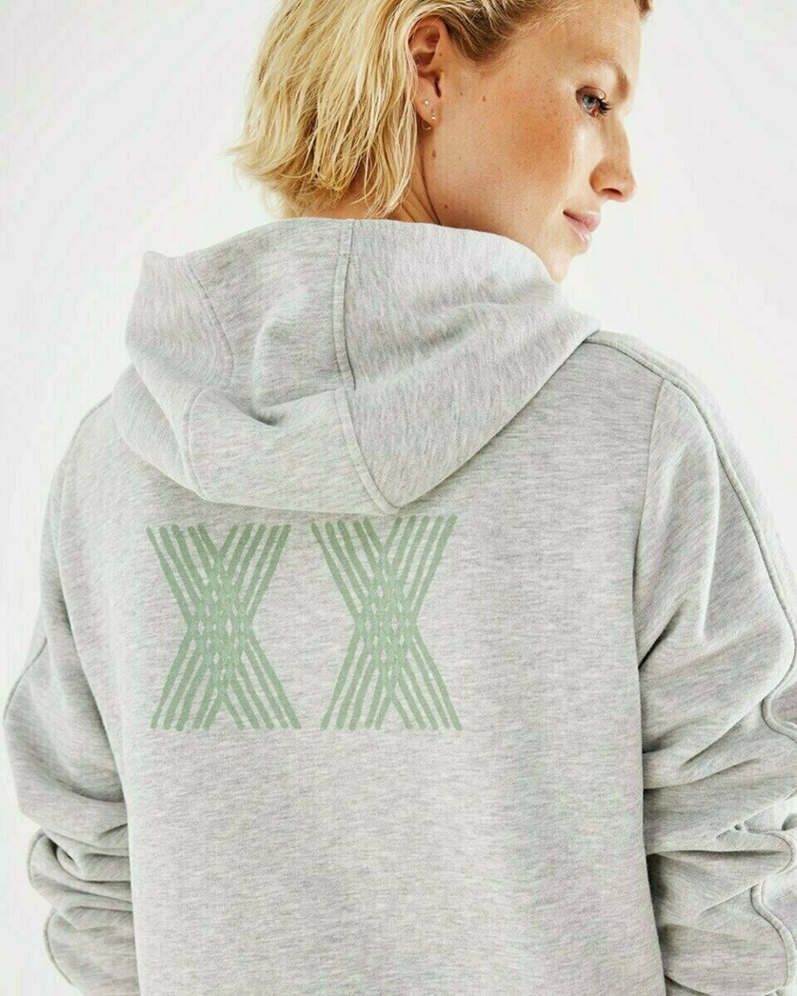 Mexx Zakapturzony sweater Grey Melee Szare | OMPFB4820