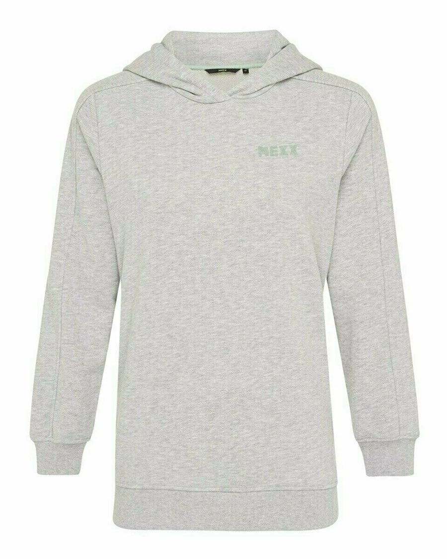 Mexx Zakapturzony sweater Grey Melee Szare | OMPFB4820