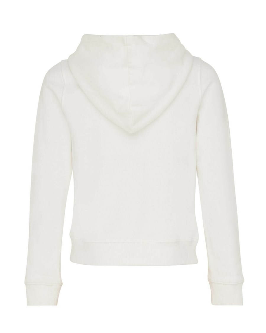 Mexx Zakapturzony sweater with kangeroo pocket Off White Białe | BFNUA2784