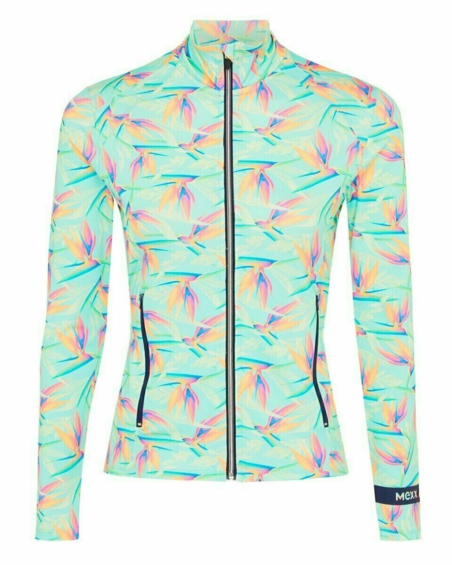Mexx Zipped cardigan Light Mint Zielone | NVEGB0839