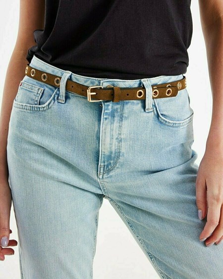 Mexx Basis belt eyelets Brown Brązowe | MASEI2039