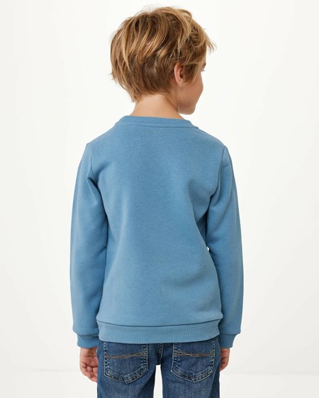 Mexx Crewneck with artwork Mid Blue Niebieskie | XQDOG1974