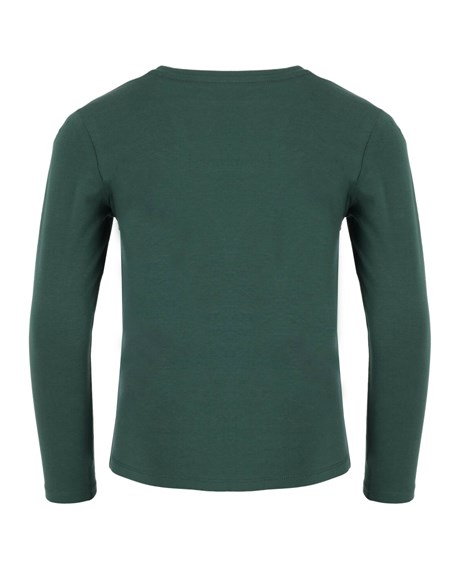 Mexx Long sleeve logo carrier t-shirt Dark Green Zielone | AEPZM8469