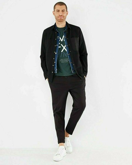 Mexx OLIVER T-Shirt SS Dark Green Zielone | XLGNO7836