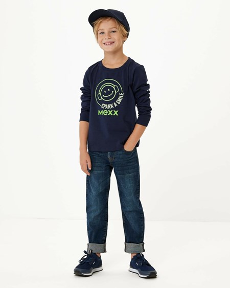 Mexx T-shirt with artwork Navy Niebieskie | IBVJP5172